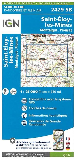 IGN - 2429 SB SAINT ELOY LES MINES 1 25 000