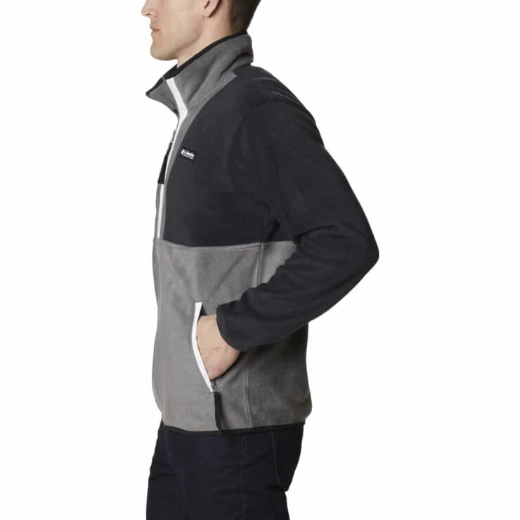 Columbia back bowl full zip fleece Black, city grey, white