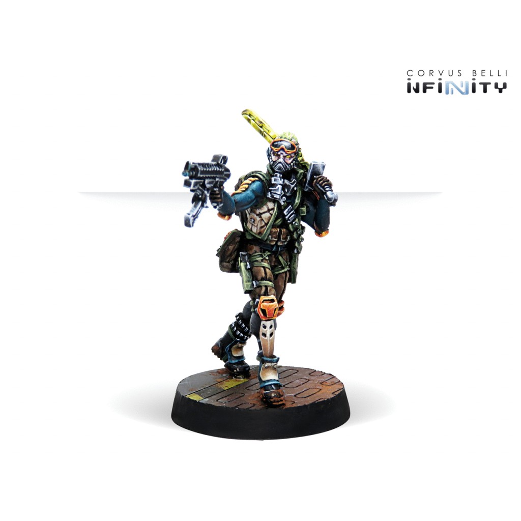 Infinity - NA2 - Cube Jägers, Mercenary Recoverers (Submachine Gun)