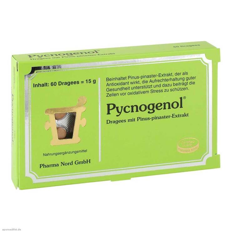 Pycnogenol Kiefernrindenextrakt Dragees, 60 St