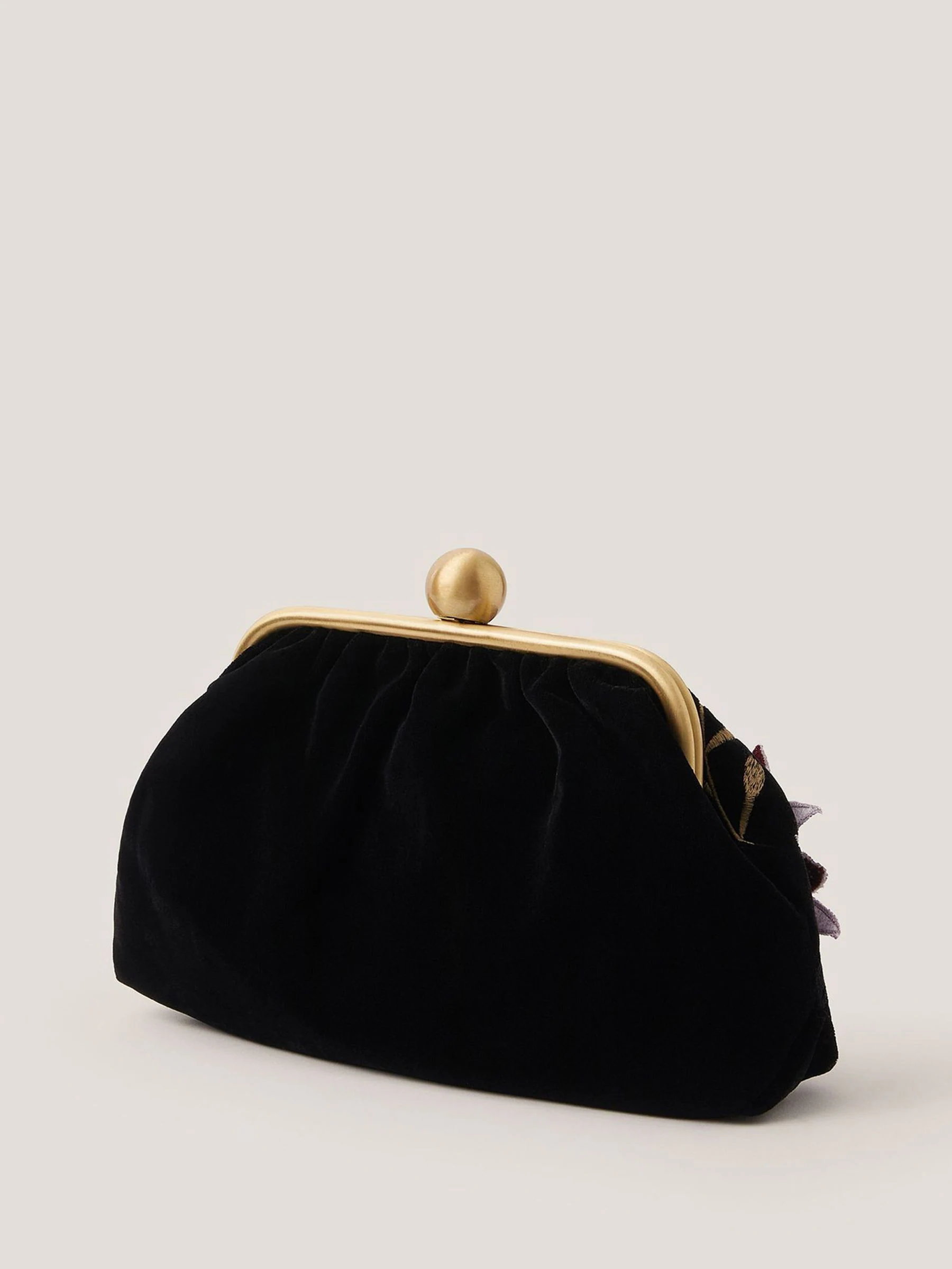 Monsoon Maisy Floral Embellished Clutch Bag