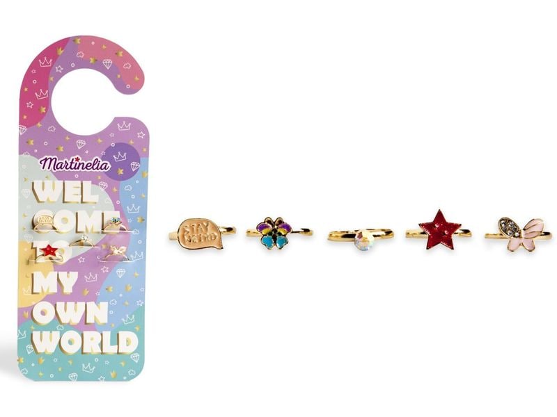 Martinelia Schmuck Fingerringe 5 Stück assortiert Modische Ringe für Mädchen
