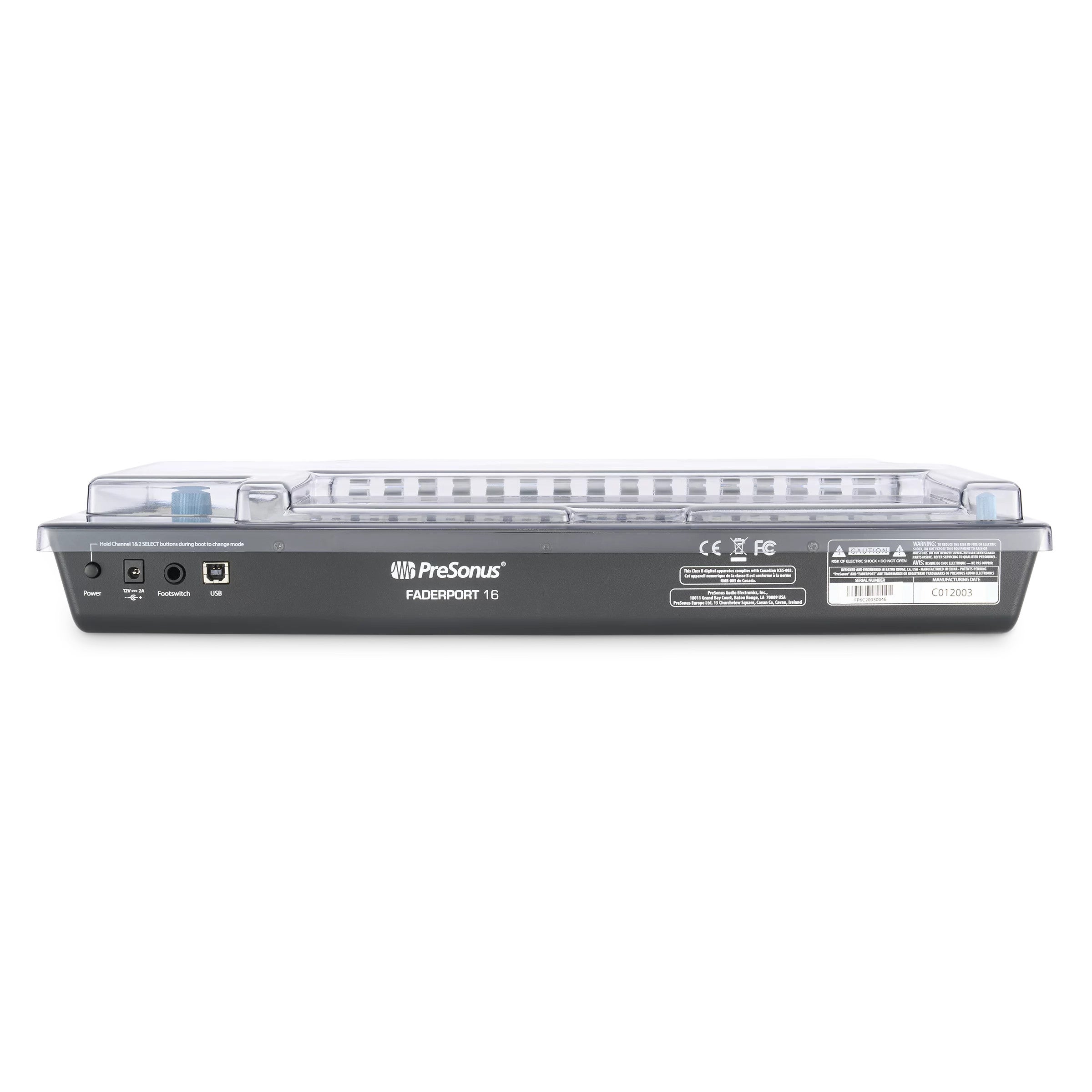 Decksaver cover voor Presonus Faderport 16