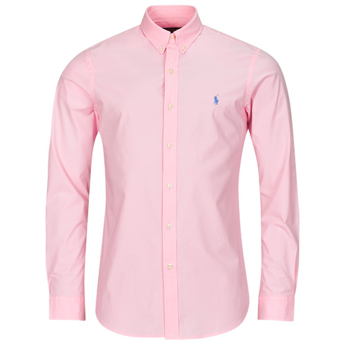 Polo Ralph Lauren - CHEMISE AJUSTEE SLIM FIT EN POPELINE UNIE Rosa / Carmel / Pink