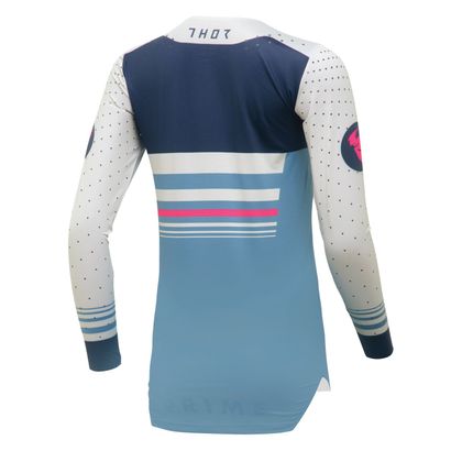 Maillot cross Thor PRIME BLAZE WOMEN 2023 - Blanc / Bleu