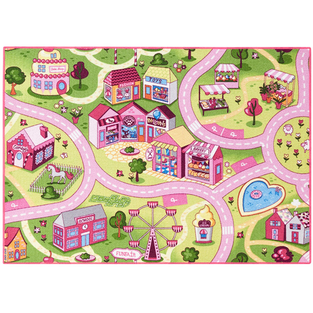 Køb Rebel Roads Fairground Life Gulvtæppe - 95 X 133 Cm