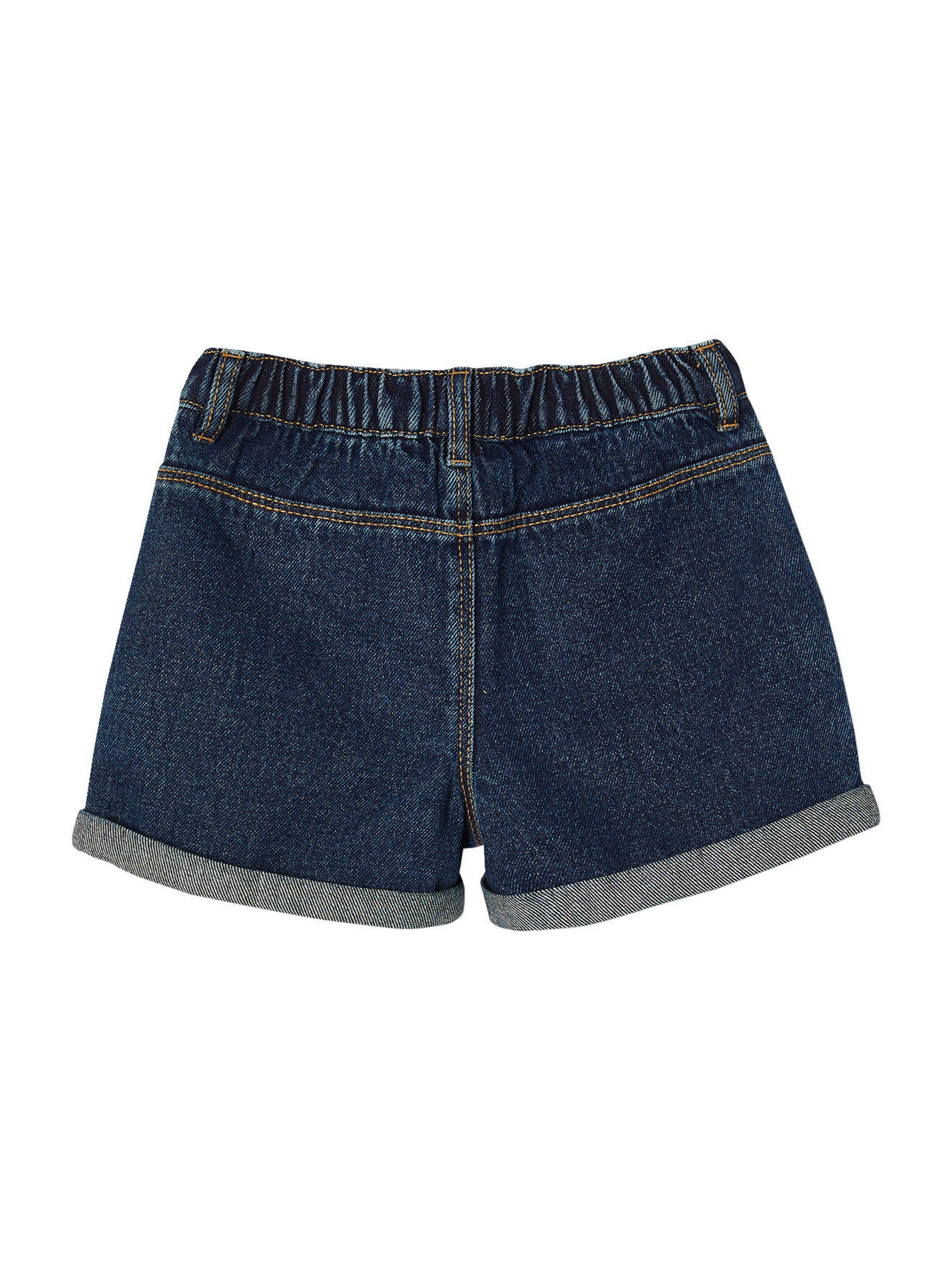 Vertbaudet Mädchen Jeansshorts BASIC dunkelblau