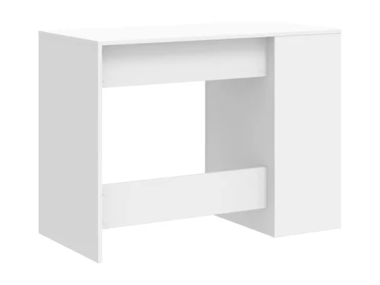 Bureau blanc 102x50x75 cm bois d'ingénierie