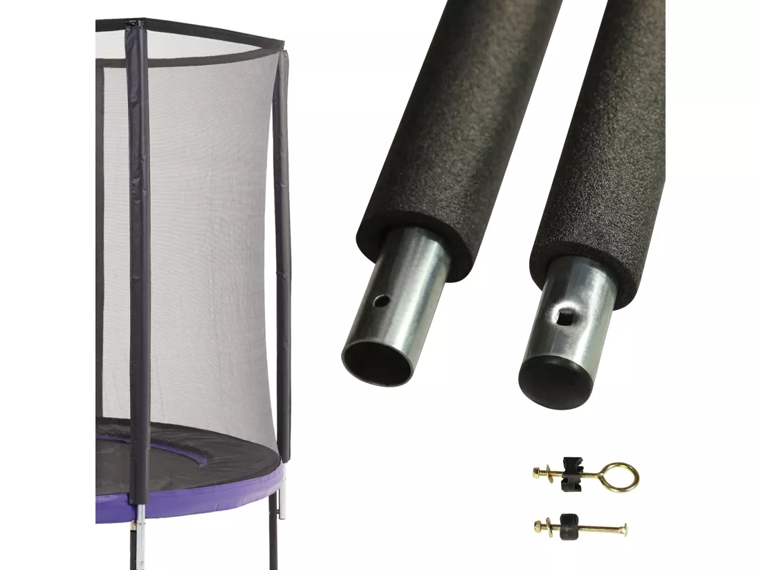 Un poteau de filet de sécurité Ø32mm pour trampolines (longeur 212 cm)