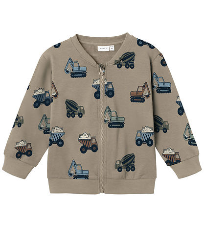 Name It Sweatcardigan - NmmNappe - WeatheRød Teak