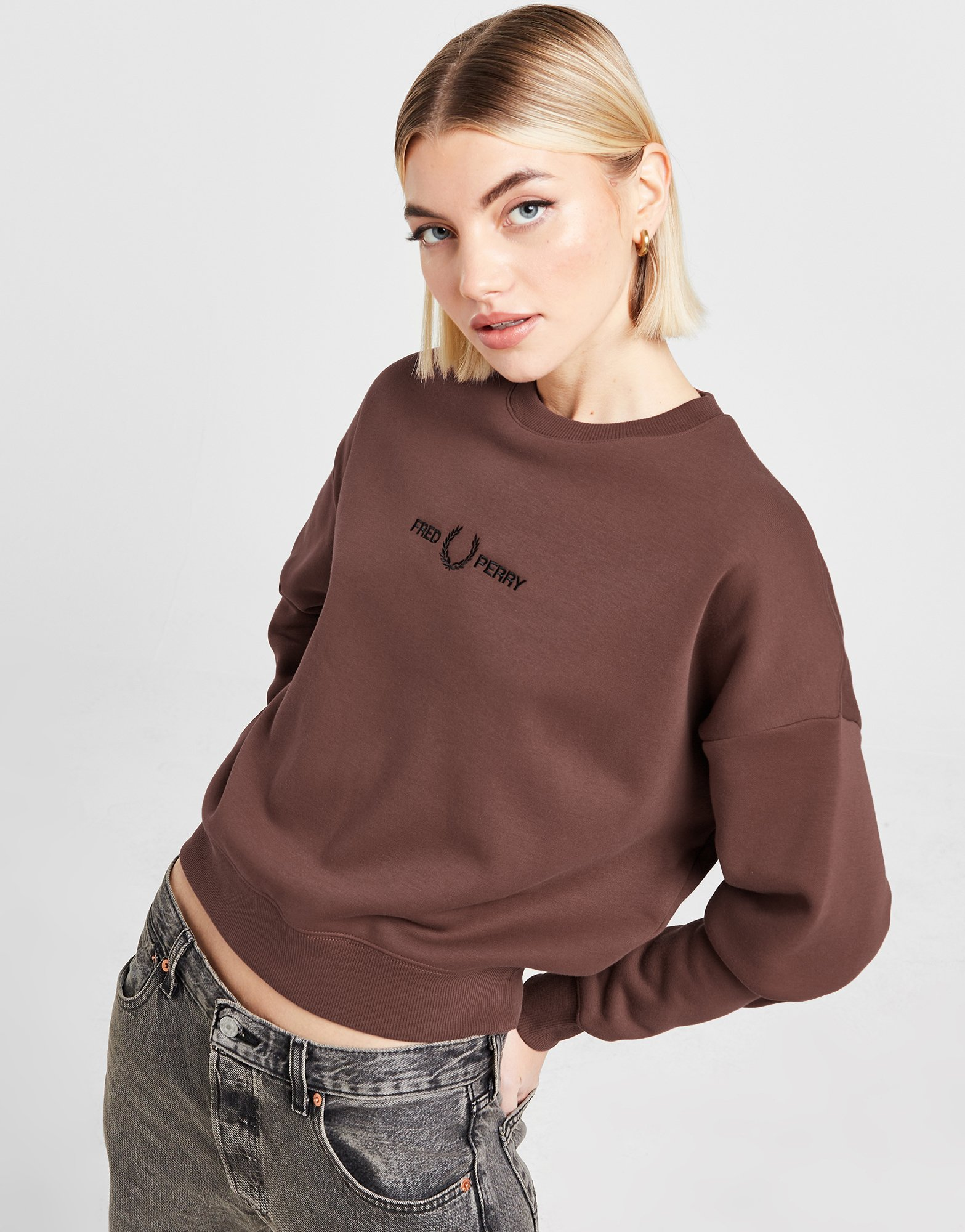Fred Perry Sweatshirt Logo Femme