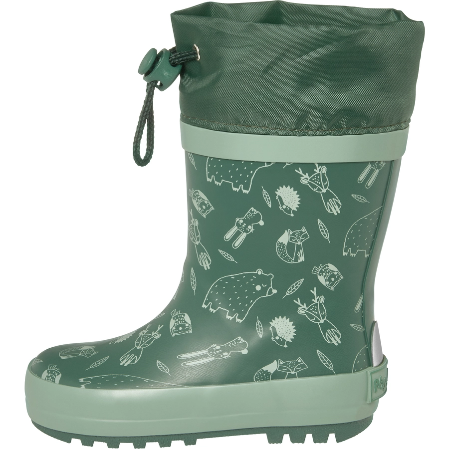 Playshoes Gummistiefel Waldtiere petrol