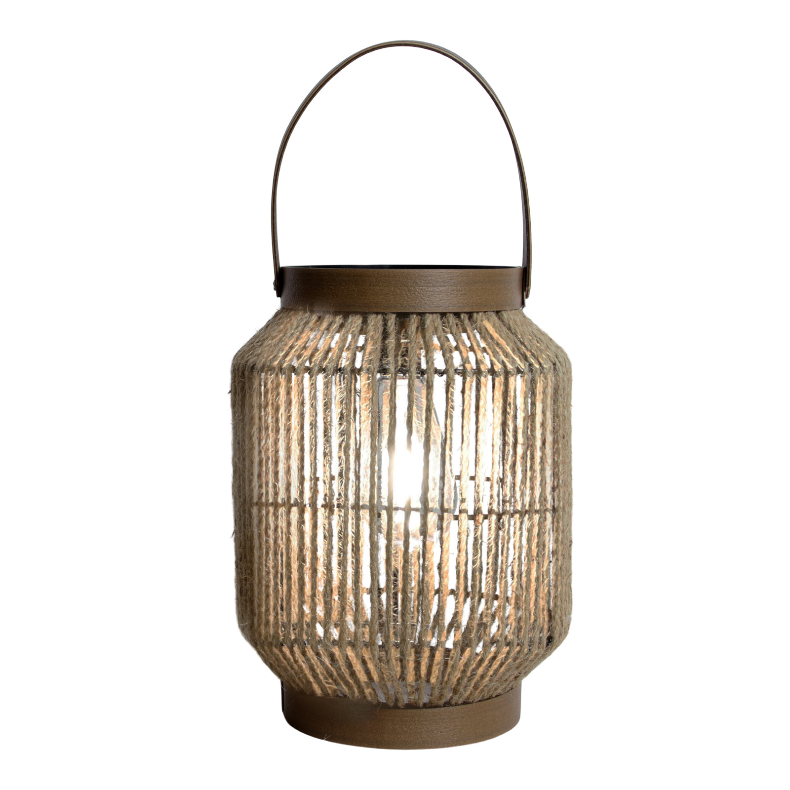 LED-Solarleuchte KORBINIAN - natur - 22x30 cm