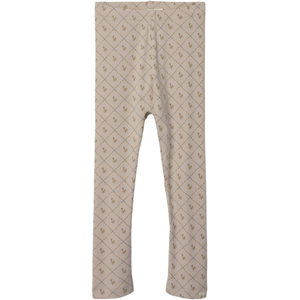 Køb Lil'Atelier Gray Morn Vintage Flower Gago Kye Slim Leggings
