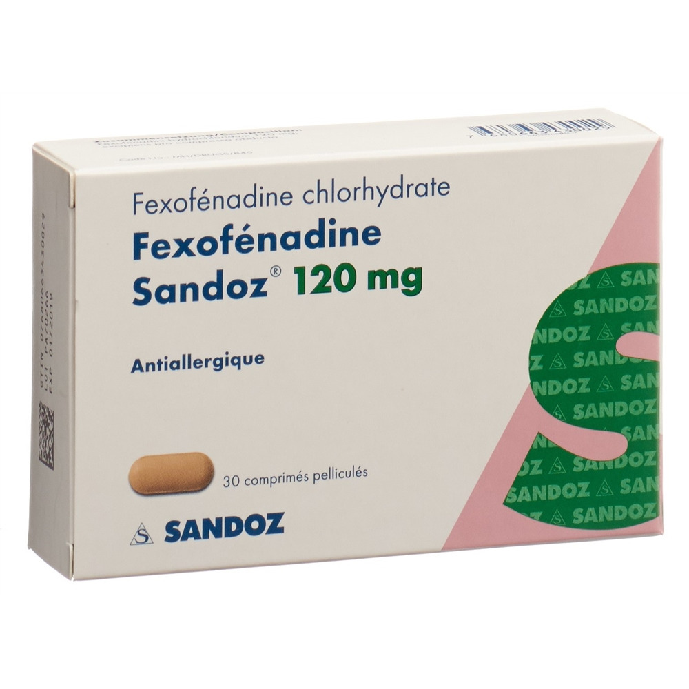 FEXOFENADINE Sandoz Filmtabl 120 mg Blist 30 Stk