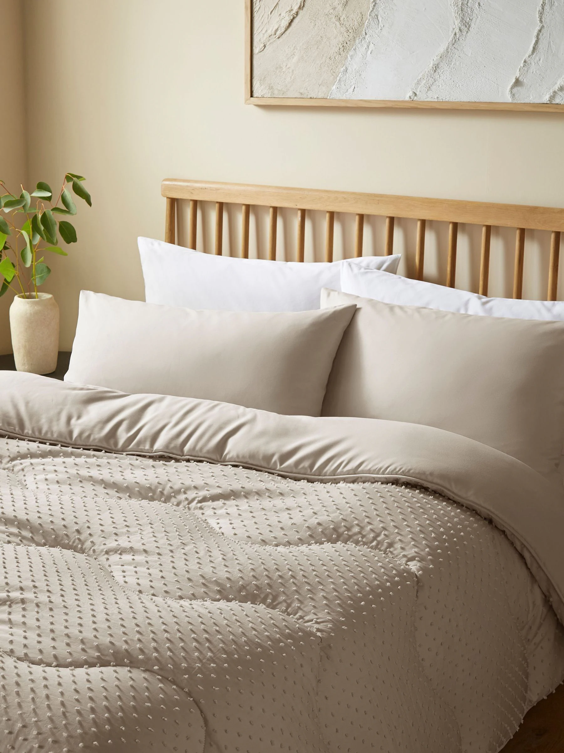 Night Lark Natural Oat 10.5 Tog Coverless Duvet and Pillowcase Set