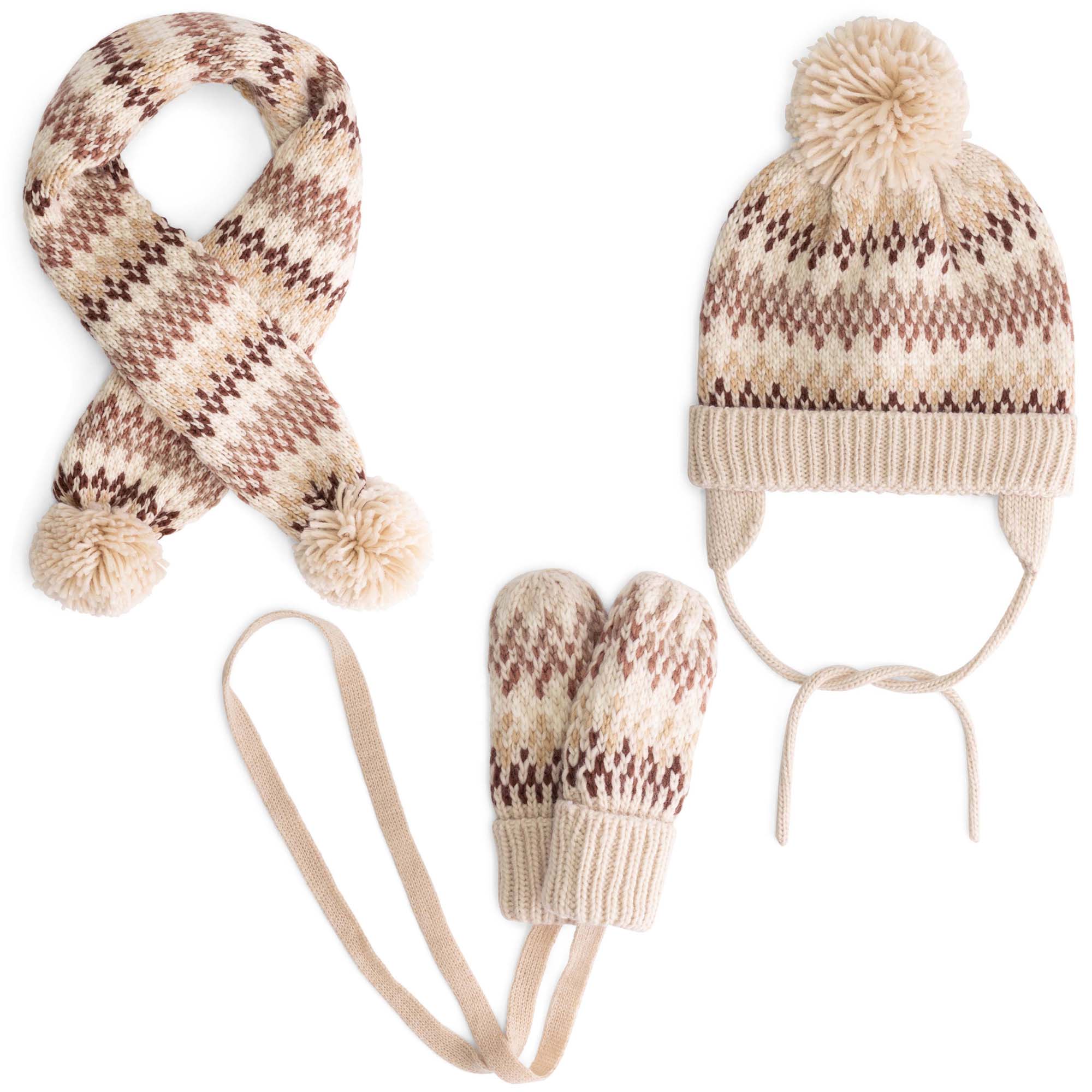 Prénatal peuter wanten   beige