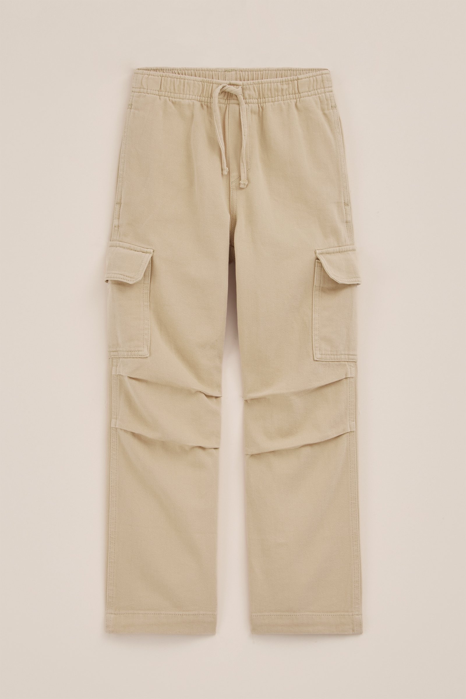 Meisjes regular fit cargobroek Blue Ridge Beige