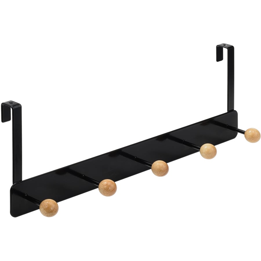 Türgarderobe Fran Metall schwarz lackiert 25 x 16 x 8 cm