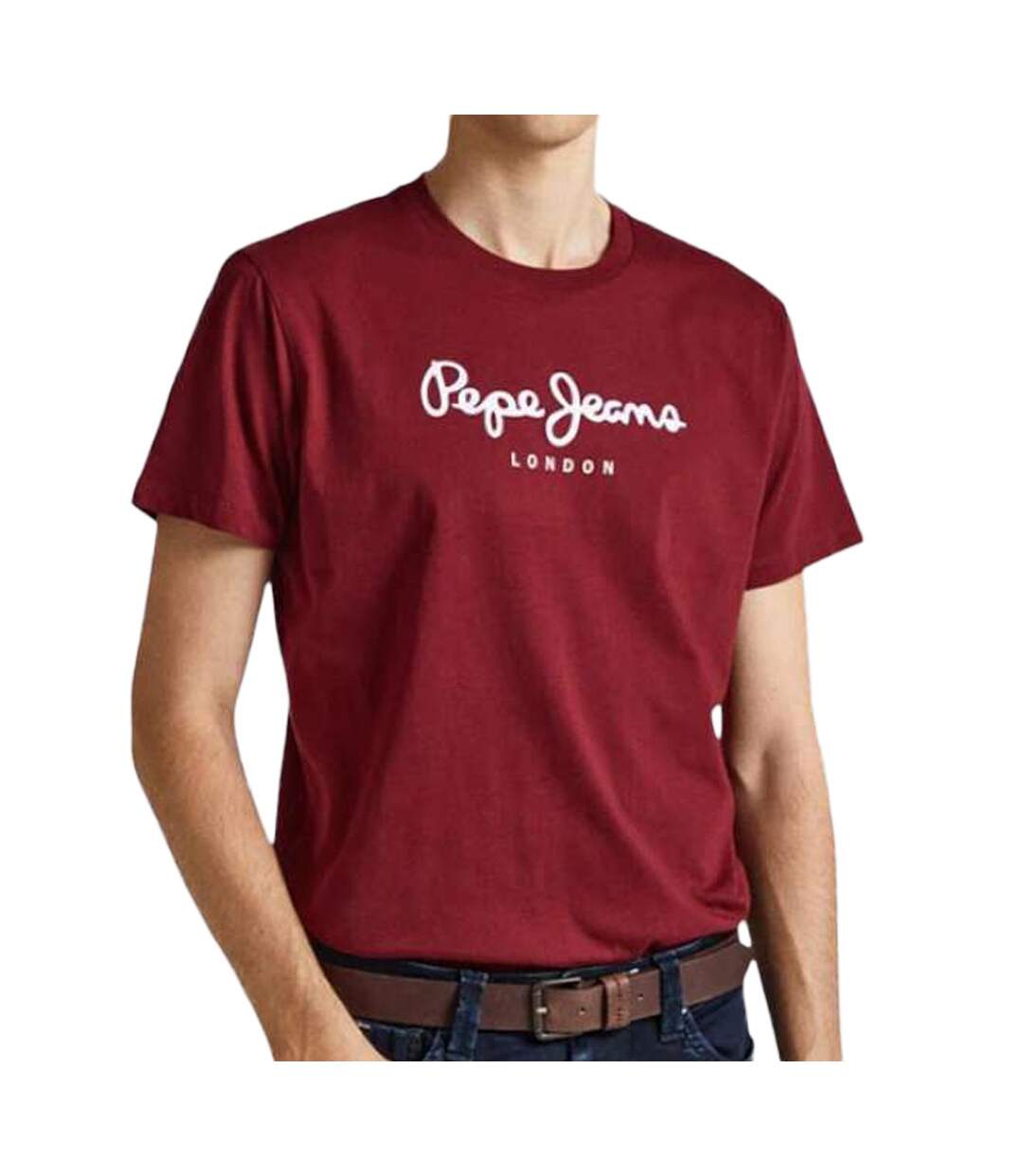 T-shirt Rouge Homme Pepe jeans Eggo N