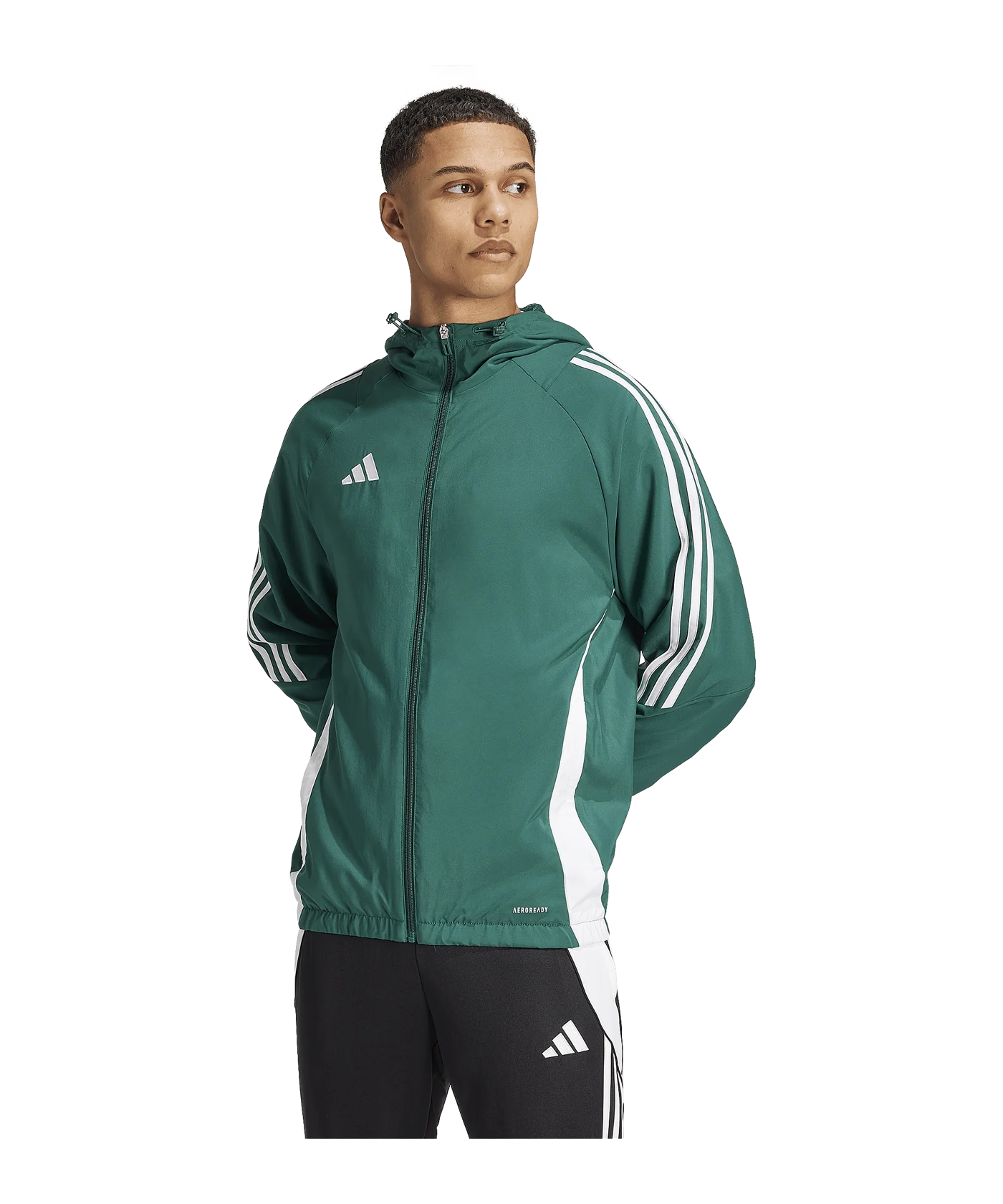 adidas Tiro 24 Windbreaker Grün Weiss