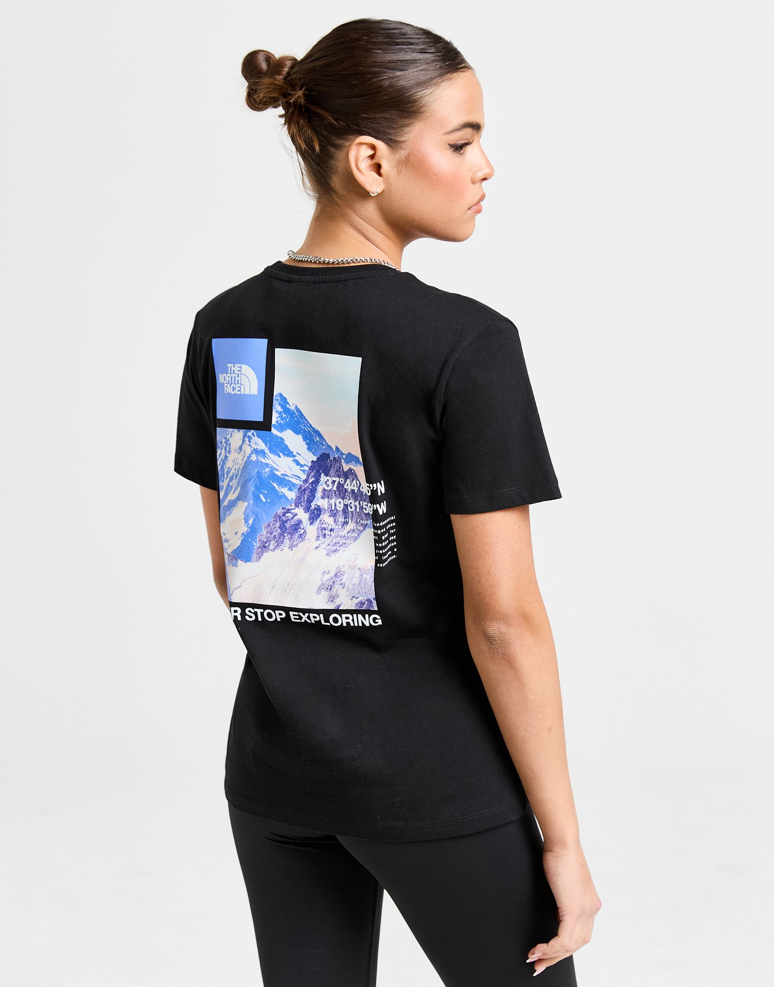 The North Face T-shirt Boyfriend Mountain Photo Femme
