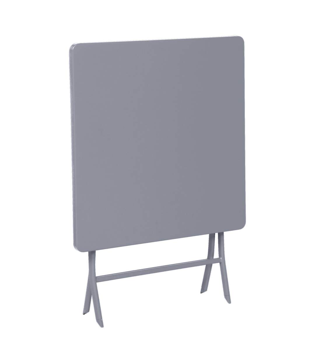 Table de jardin pliante carrée Greensboro - 2 Places - Gris quartz
