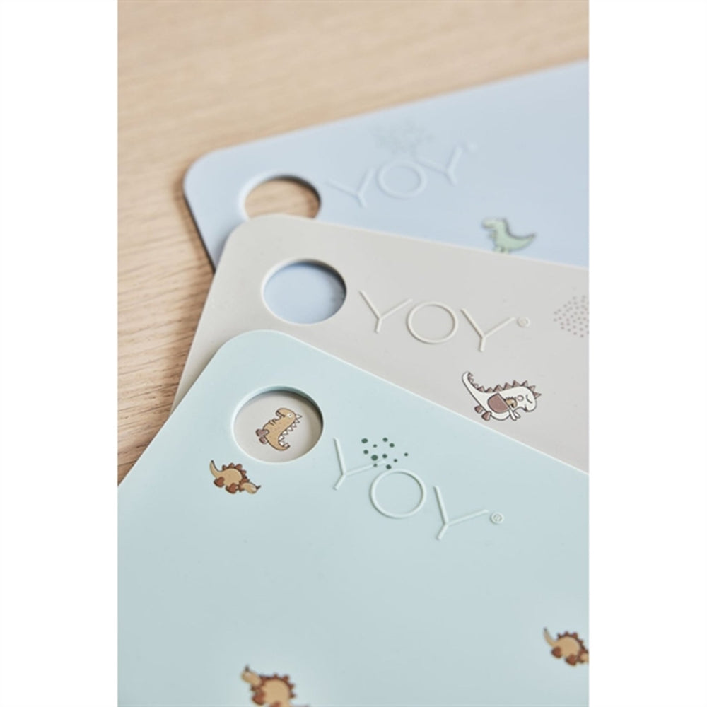 Køb OYOY Dækkeserviet Dina Dino Clay | Luksusbaby