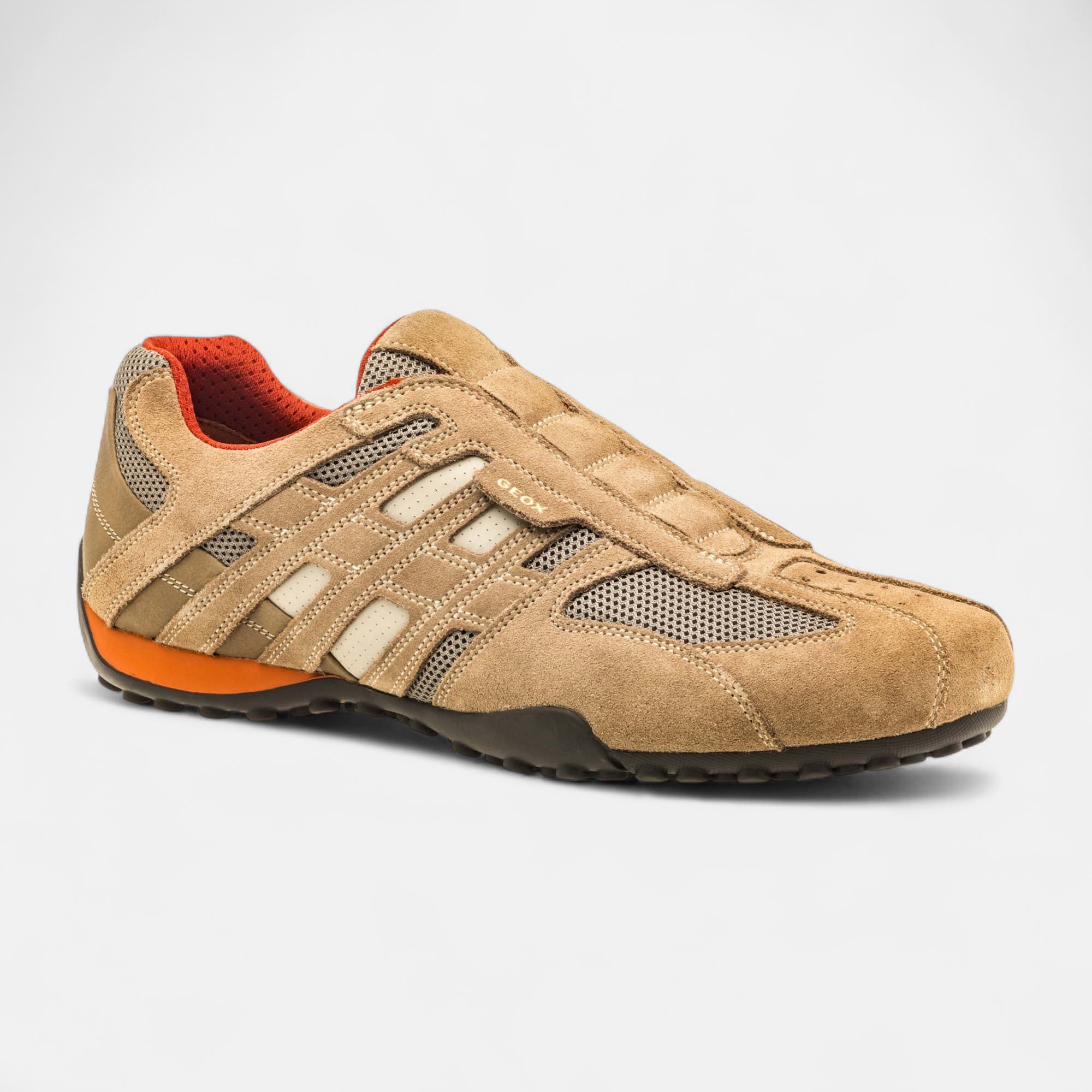 Baskets basses Homme en cuir beige