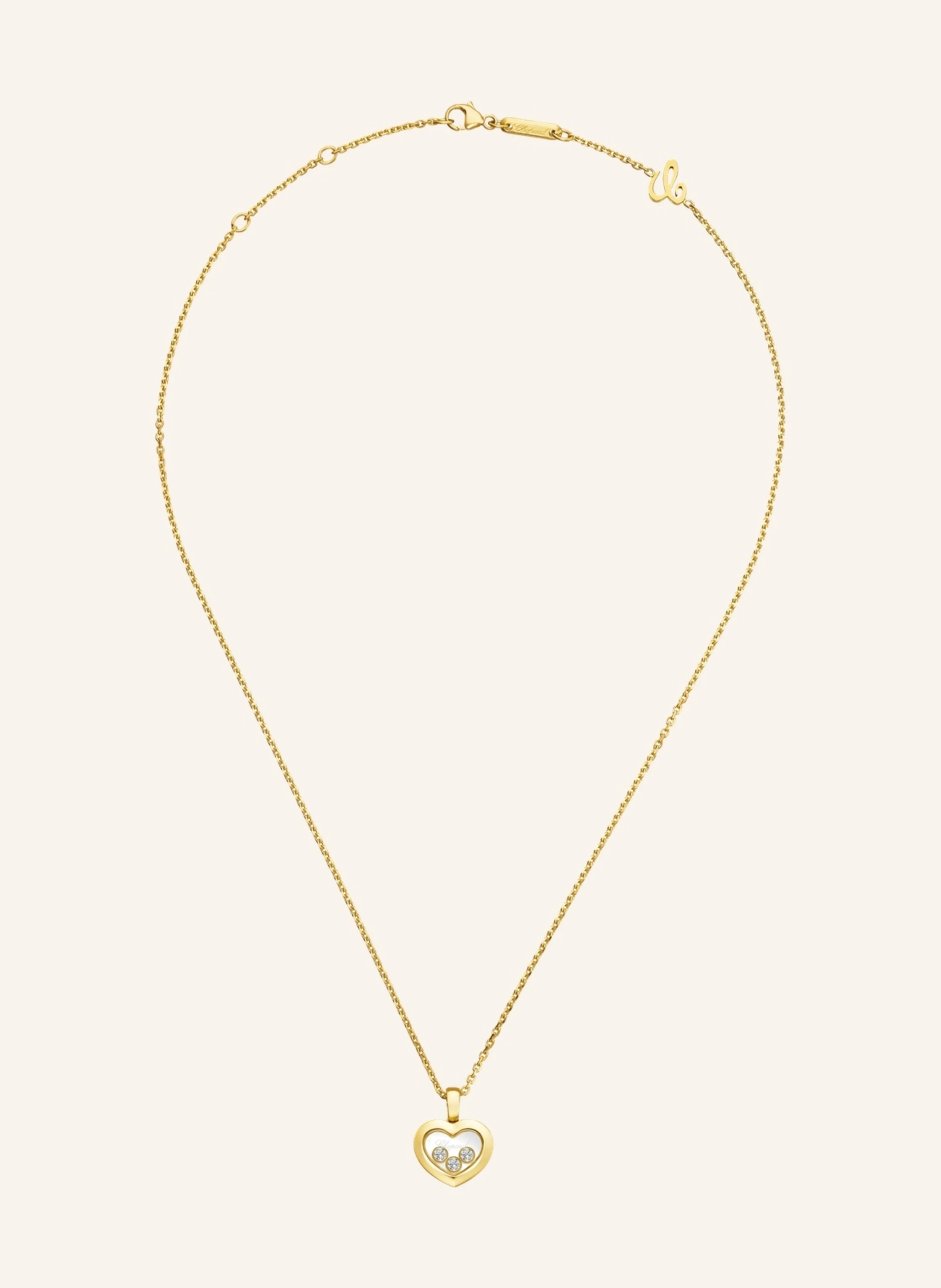 Chopard Anhänger HAPPY DIAMONDS ICONS Anhänger aus 18 Karat Gelbgold und Diamanten
