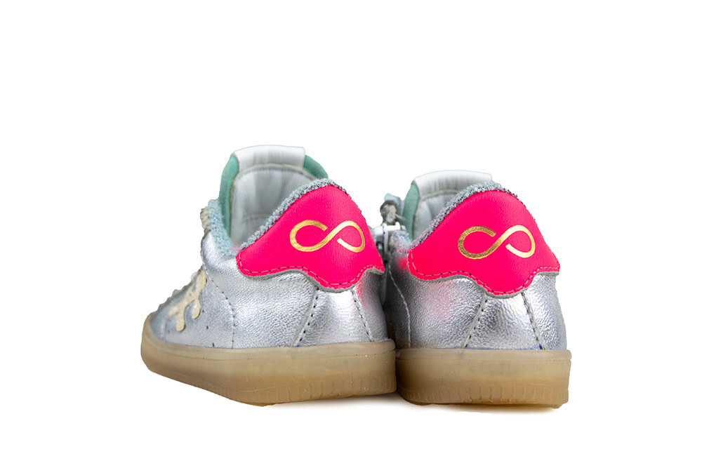 Pinocchio Sneaker Zilver Combi