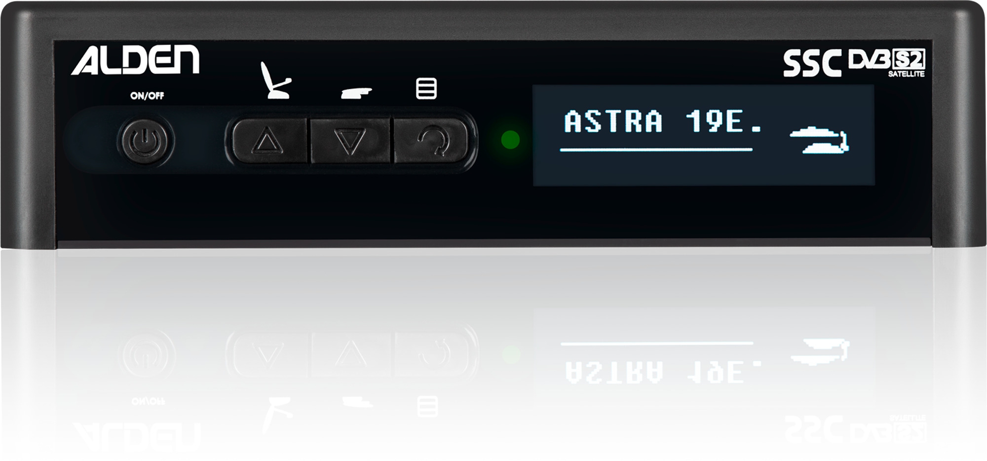 Alden Onelight@ 60 HD EVO vollautomatische Satellitenanlage Platinium inklusive S.S.C. HD Steuermodul / LTE Antenne / Smartwide LED TV 24 Zoll
