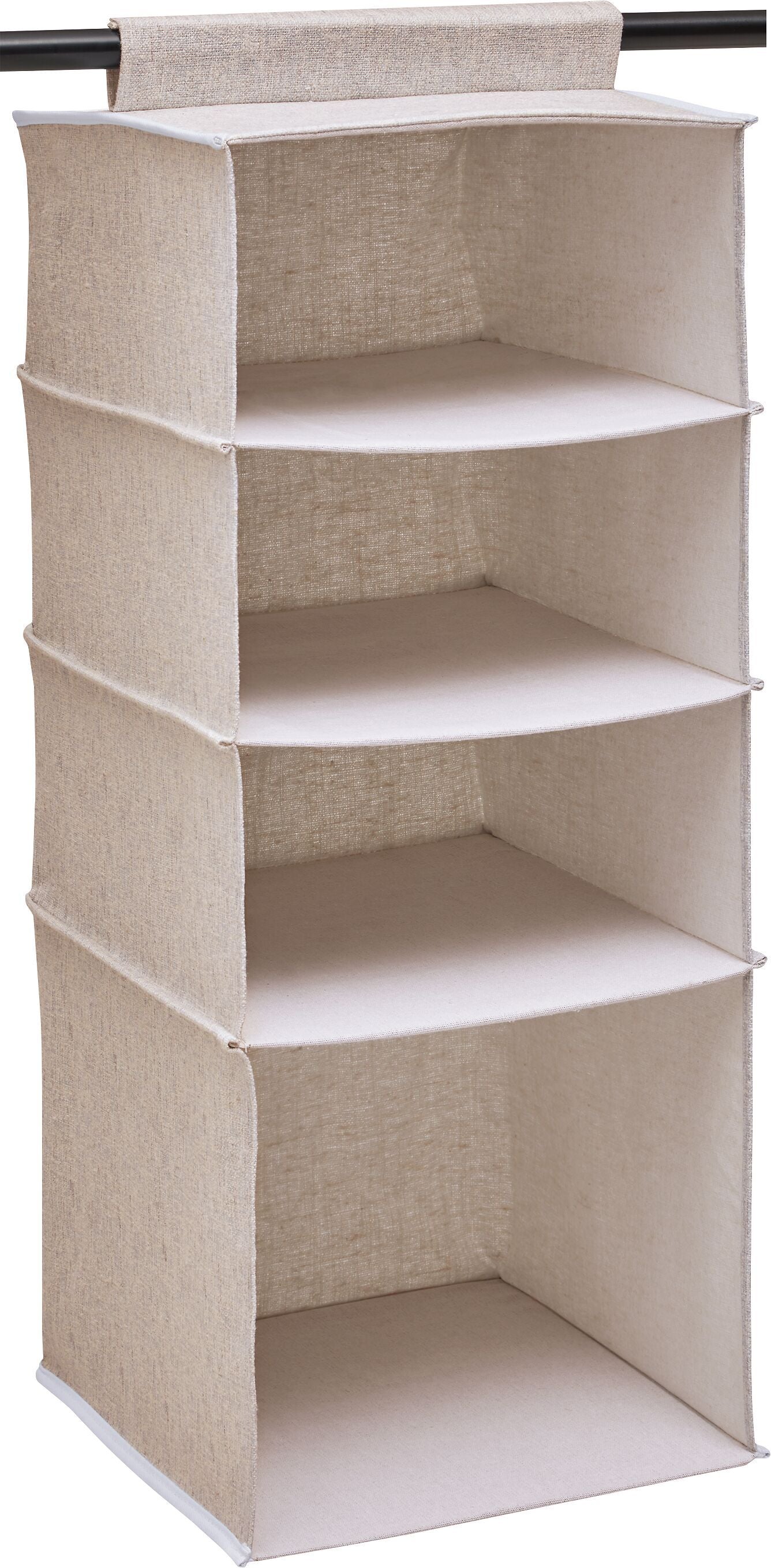 BIANCA Hängeaufbewahrung - Beige / B: 33.0 cm x T: 33.0 cm x H: 82.0 cm