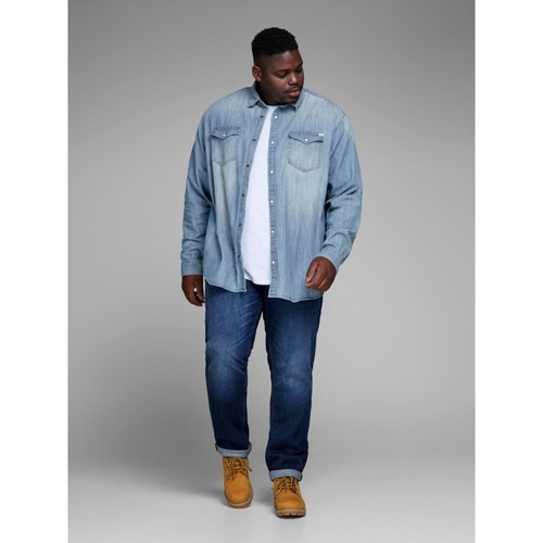 Jack & Jones - 12143934 SHERUDAN-MEDIUM BLUE DENIM Azul