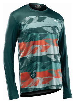 Maillot Manche Longue Northwave Enduro Vert