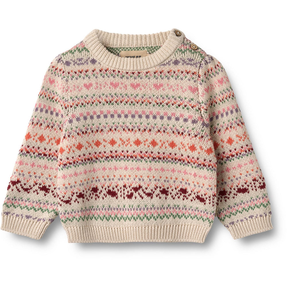 Køb Wheat Multi Jaquard Pullover Olga