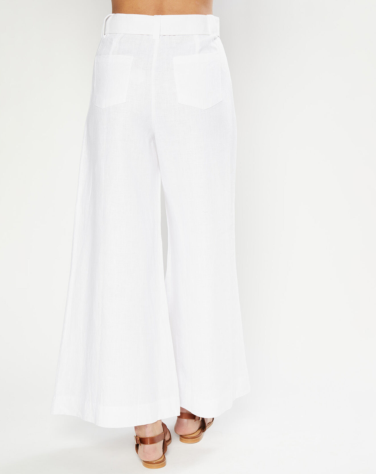 Faithfull the Brand Pantalon Rose Wide blanc