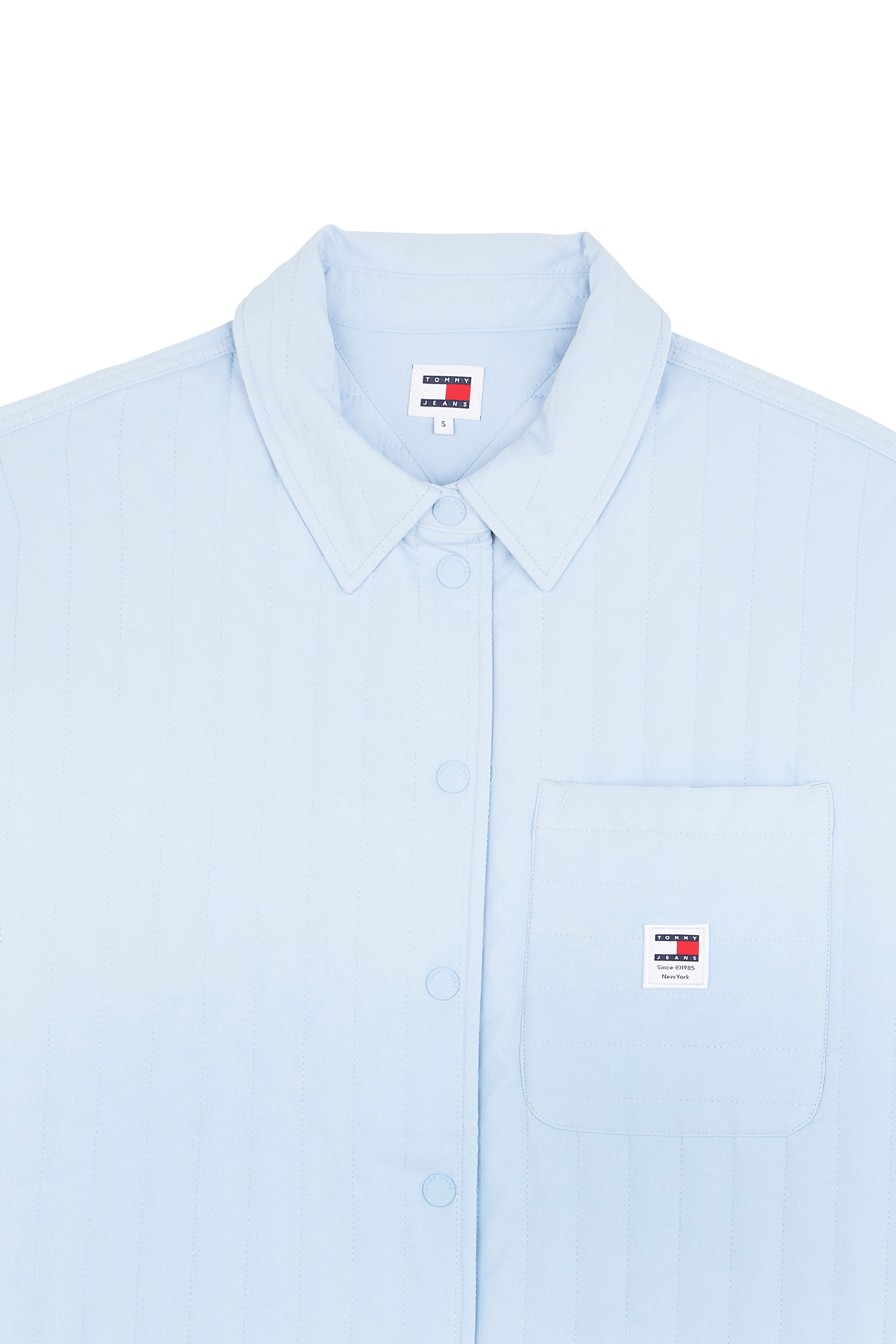 TOMMY JEANS Veste TJW QUILTED OVERSHIR Bleu