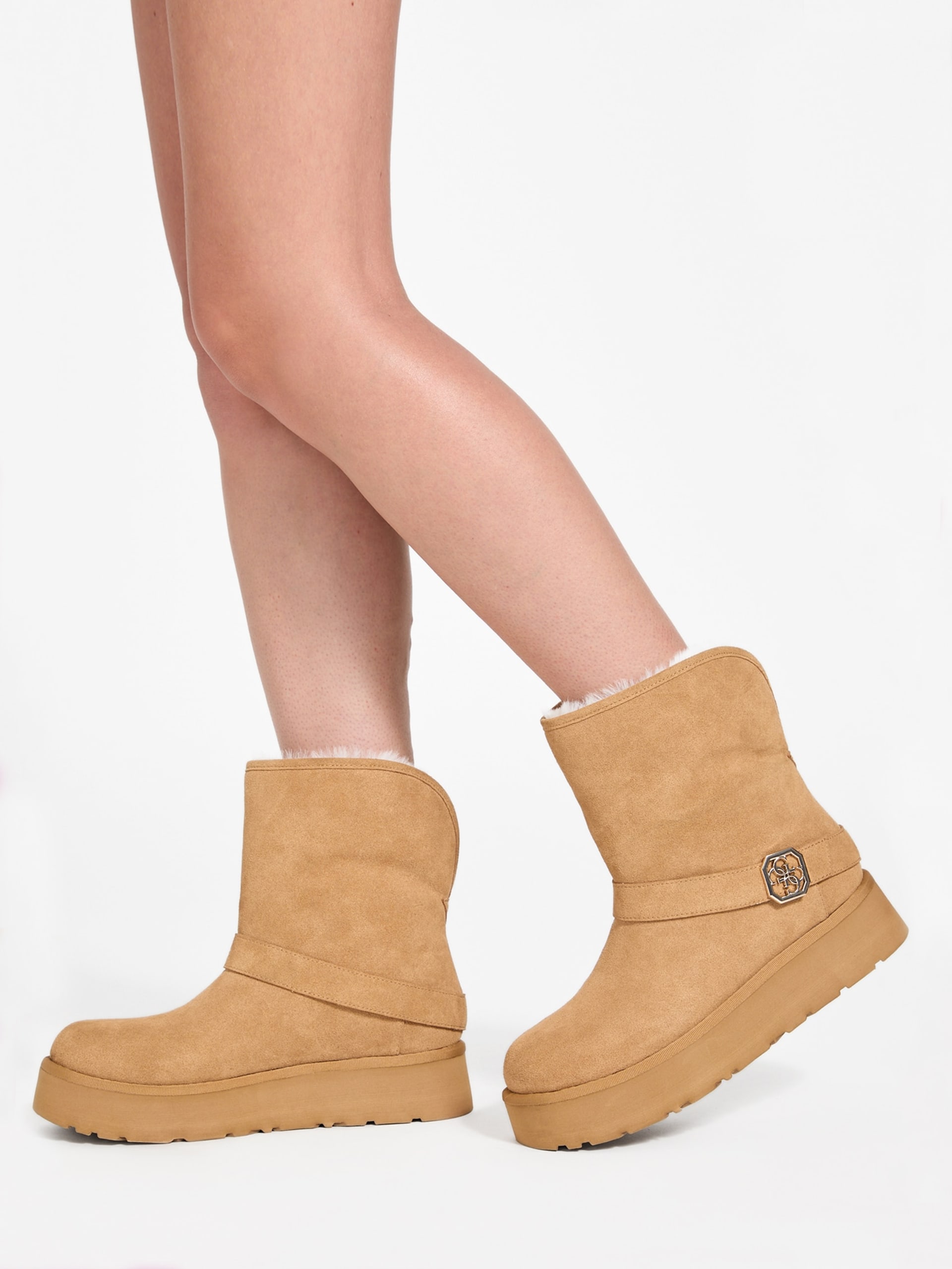 Botas de inverno Dolsay com forro de pele sintética