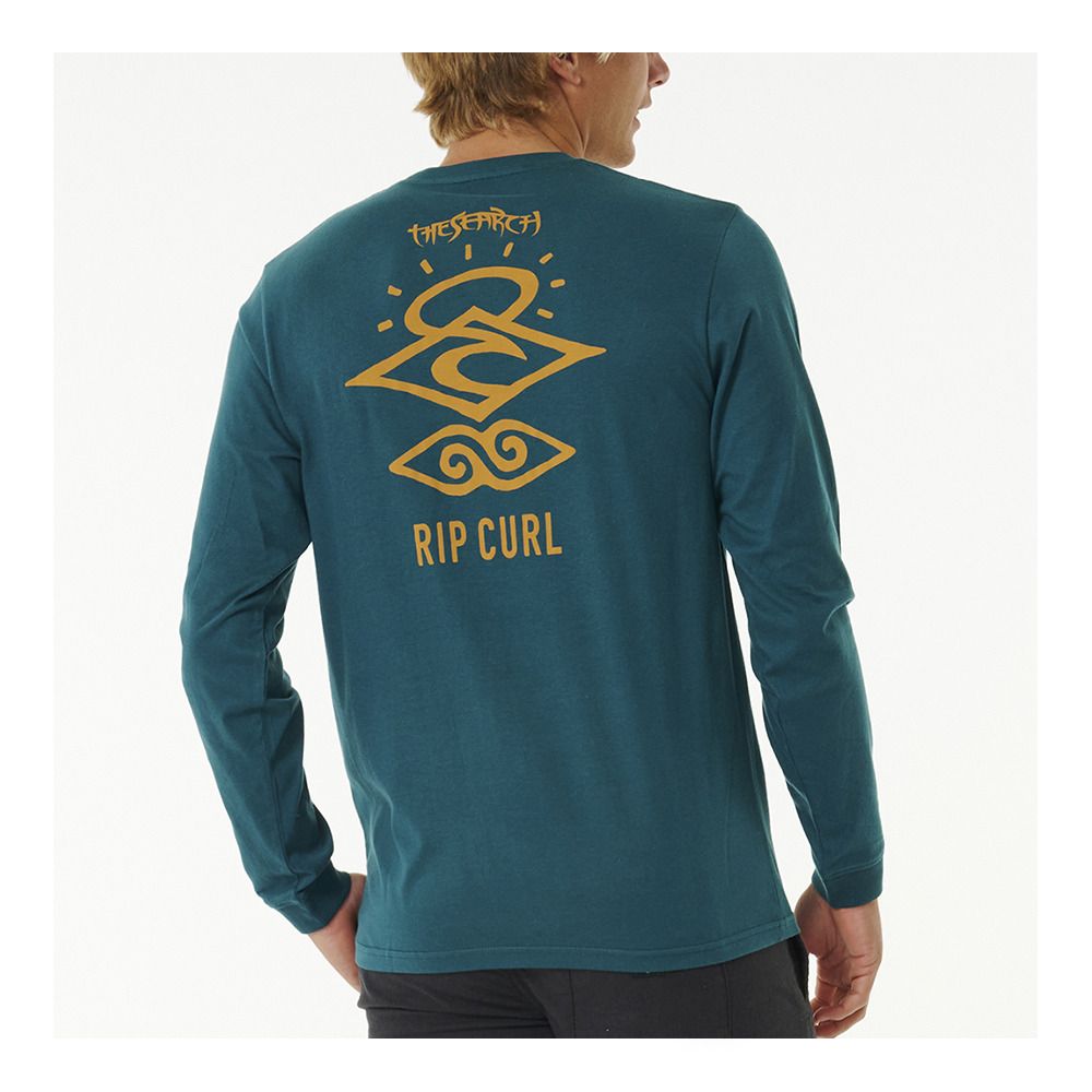 Rip Curl SEARCH ICON - Tee-shirt Homme blue green