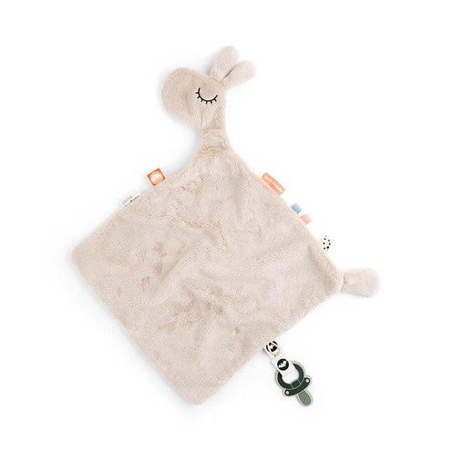 Doudou plat attache-sucette Lalee Sable - DONE BY DEER