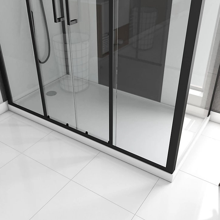 Cabine de douche rectangulaire Galedo Loft L.170 x l.90 x H.207,5 cm pour receveur plat