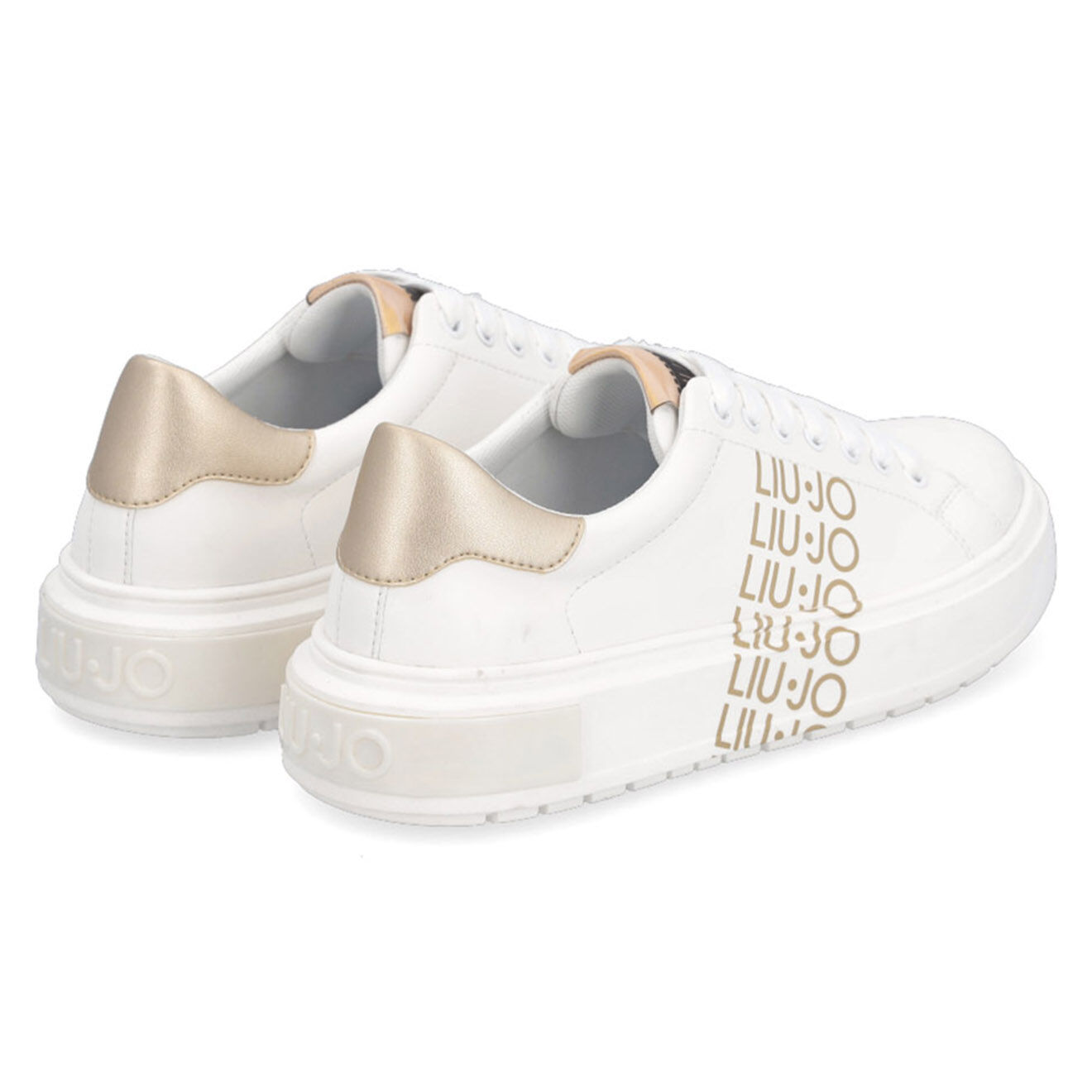 Liu-Jo Sneakers en Cuir Wania blanc/doré