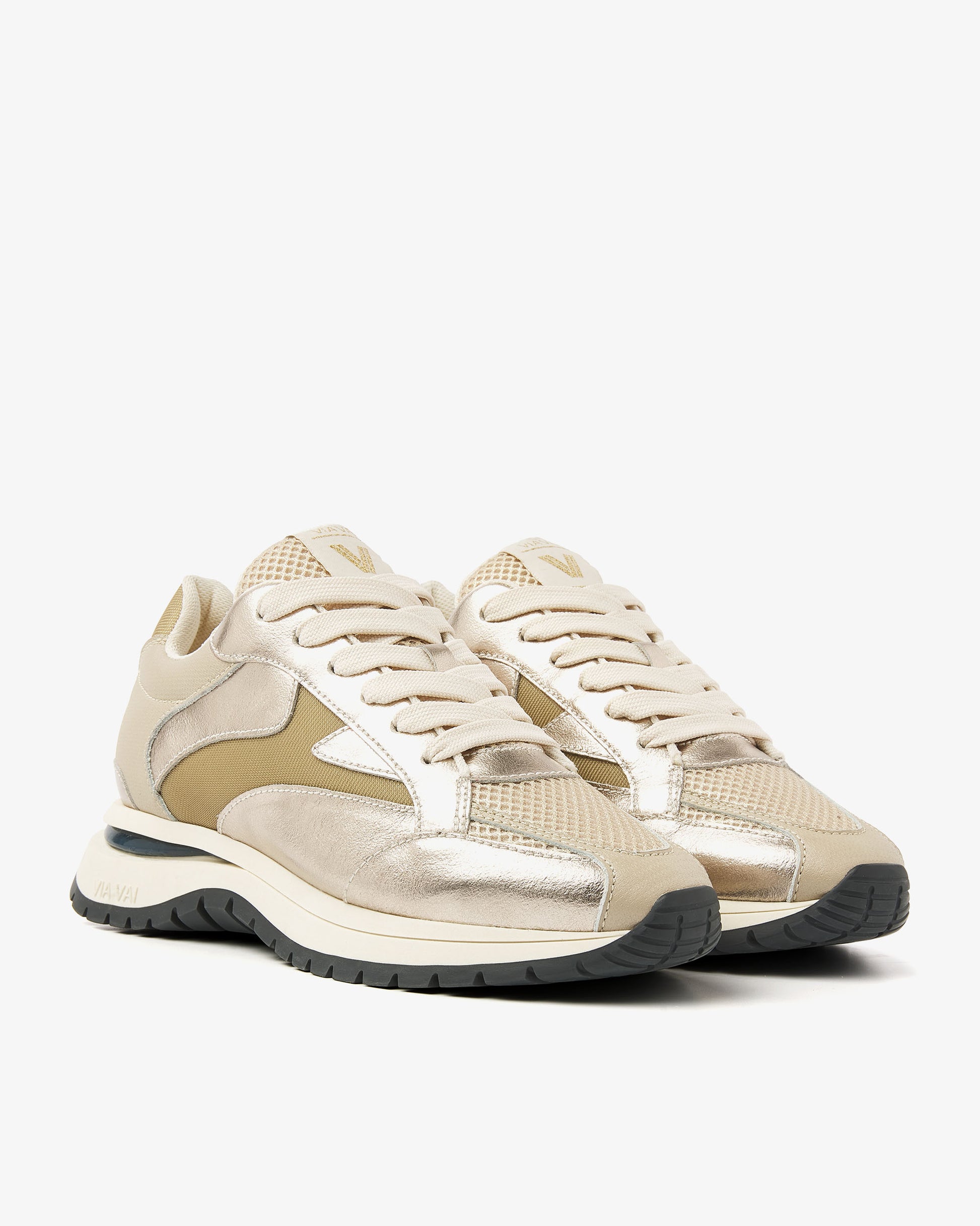 VIA VAI gouden dames sneakers Usher Riggs