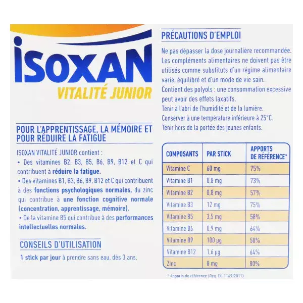 Isoxan Vitality Junior 20 sachês