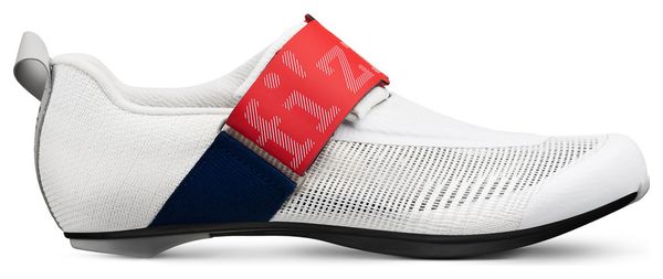 Chaussures de Triathlon Fizik Hydra Aeroweave Carbon Blanc/Bleu/Rouge