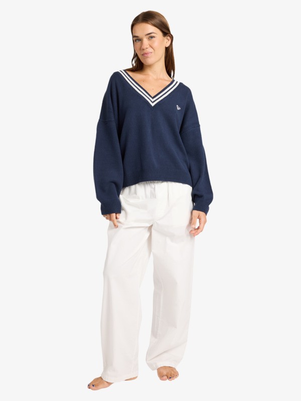 Surf School Pull Bleu Femme