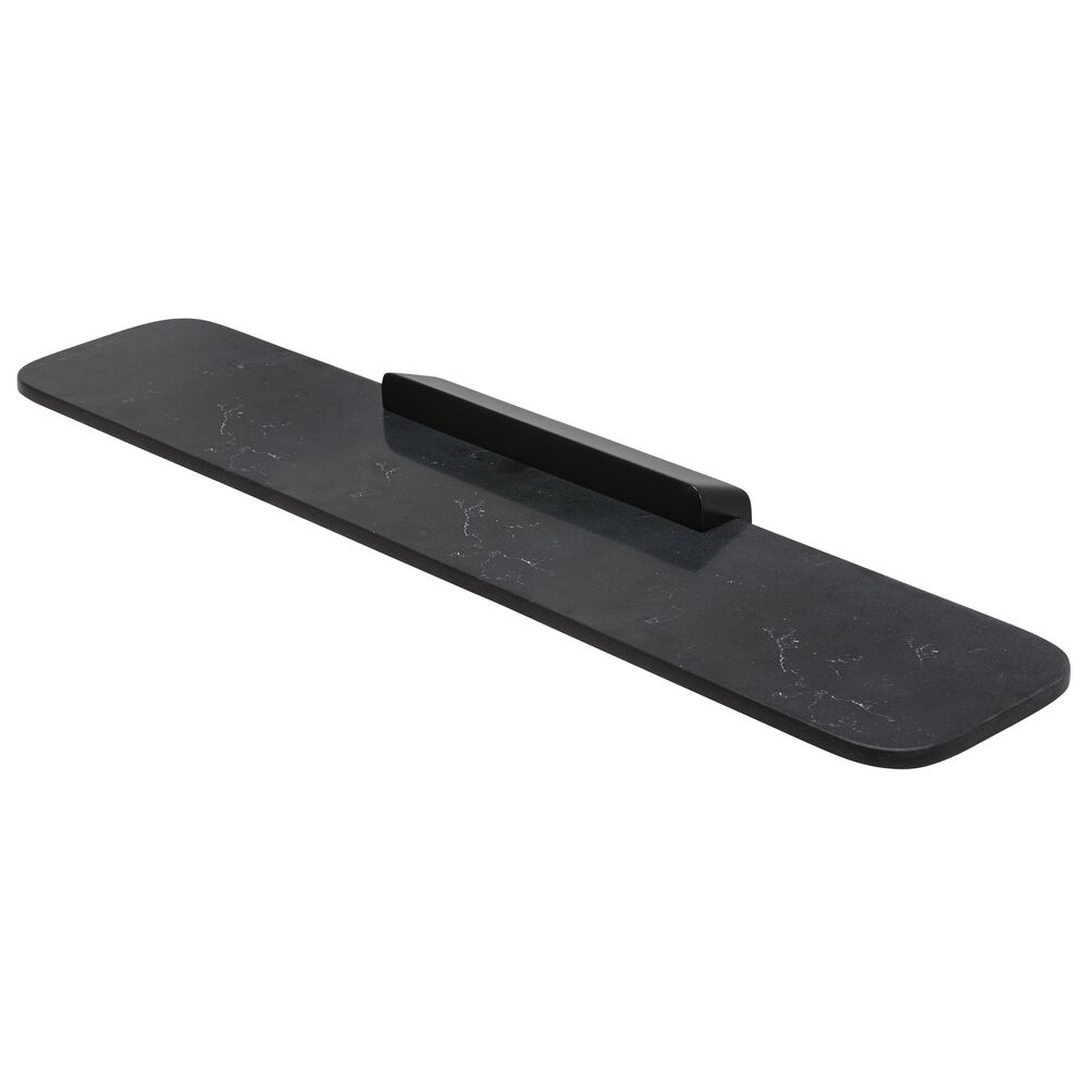 Geesa Shift planchet 60cm zwart met matzwarte marmerlook