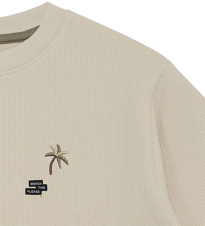 Hust and Claire T-Shirt - Anskil - Sand Stone m. Palme