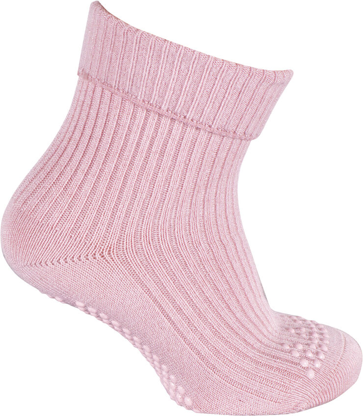 Melton ABS Bamboo/Wool Sock - Let's G Lyserød